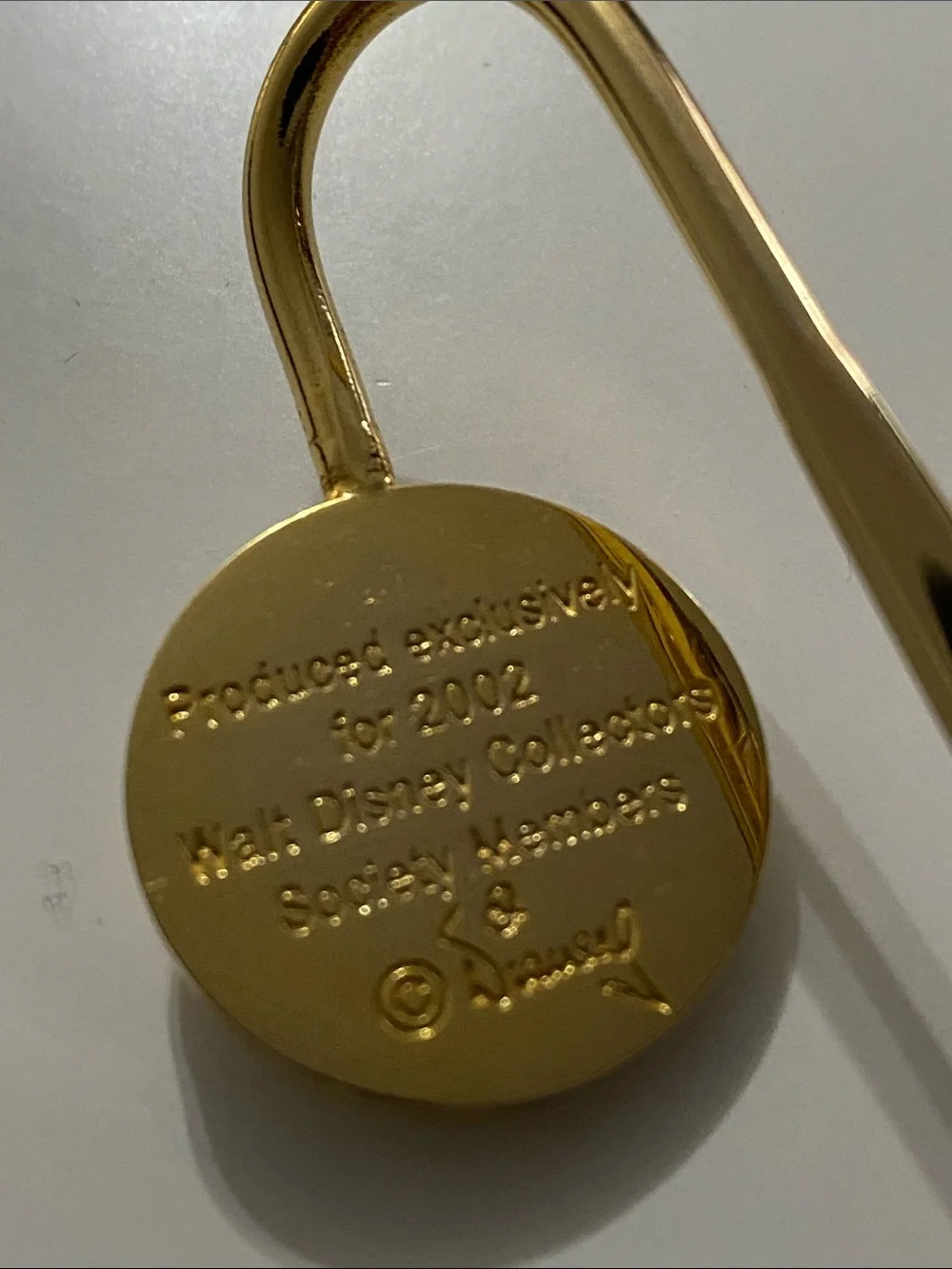 Gold Bookmark with Blue Enamel Accent - Women Accessories